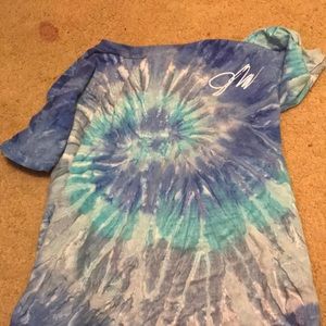 Jake Paul blue tie dye shirt